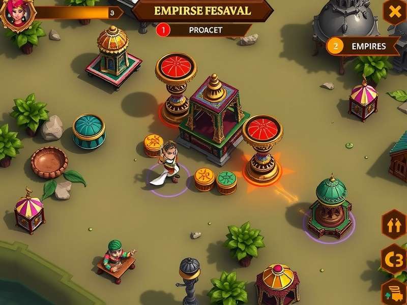 Cardamom Empire Guardians gameplay screenshot showing empire building